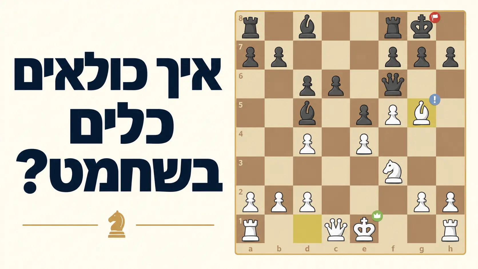 איך כולאים כלים בשחמט