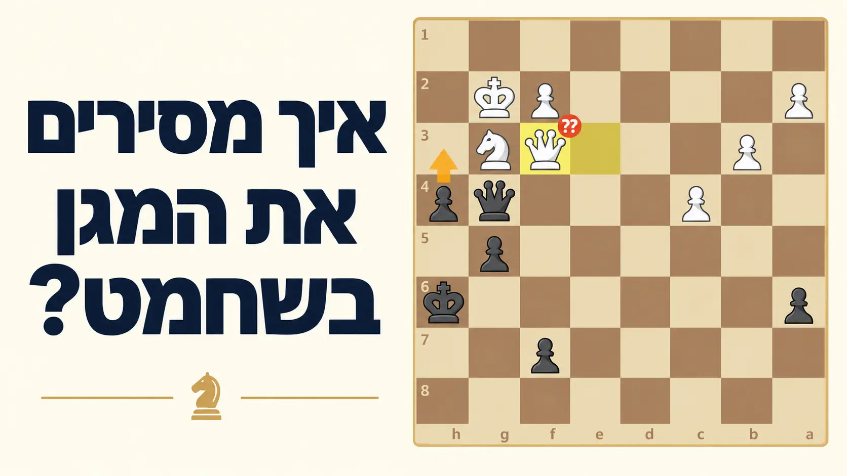 איך מסירים את המגן בשחמט