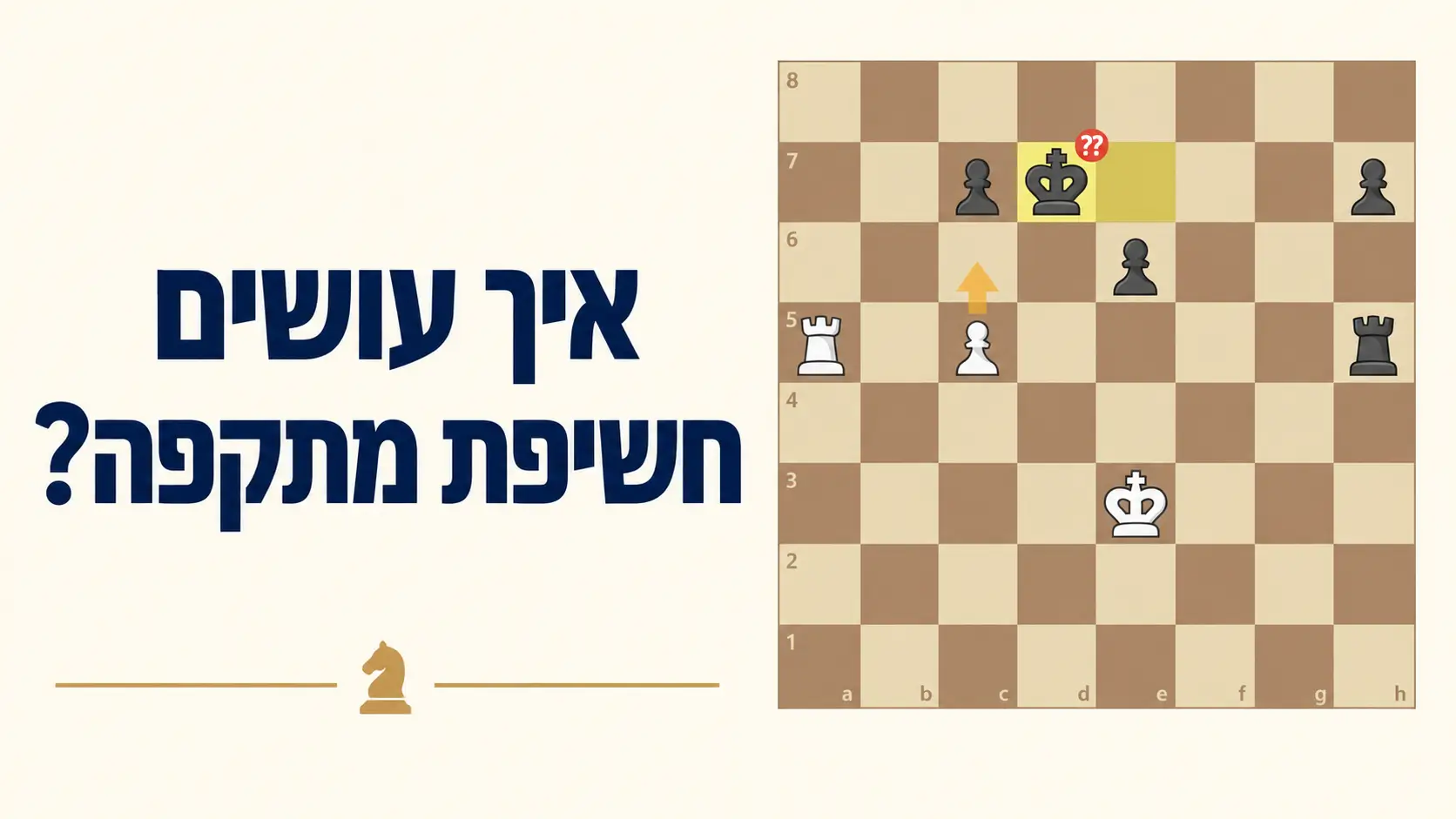 איך עושים חשיפת מתקפה בשחמט