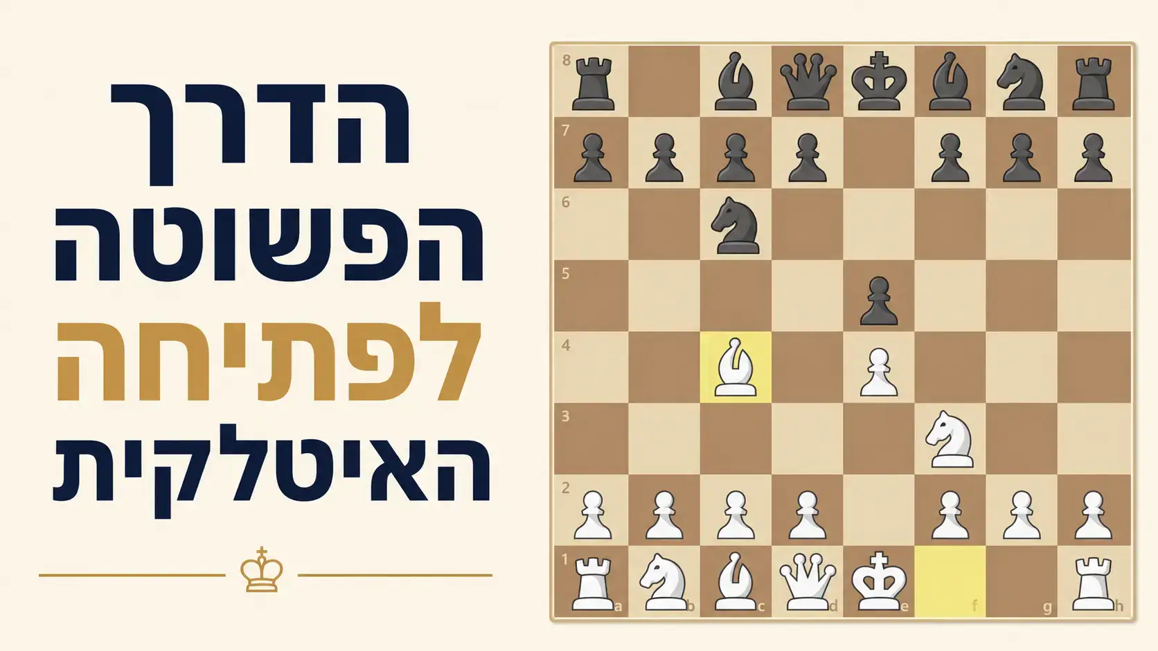 איך לשחק את הפתיחה האיטלקית